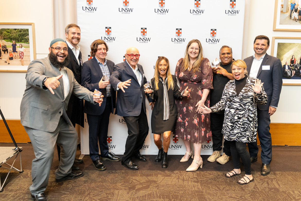 2023 AMHP Winners fun with Asst Minister and UNSW Reps (Credit: Simon Anders)