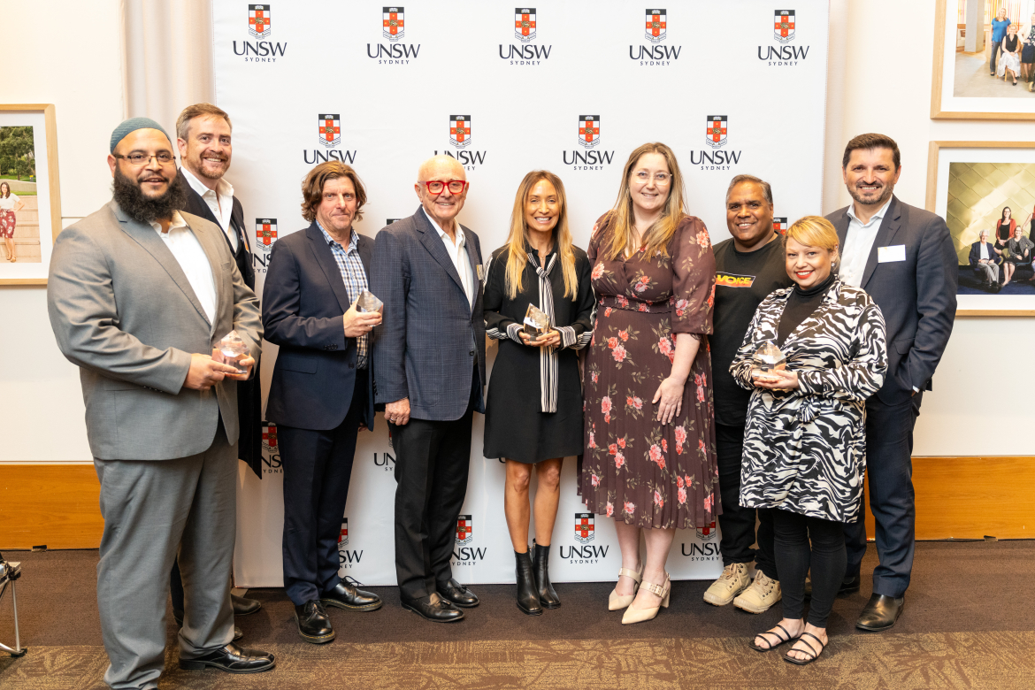 2023 AMHP Winners with Asst Minister and UNSW Reps (Credit: Simon Anders)