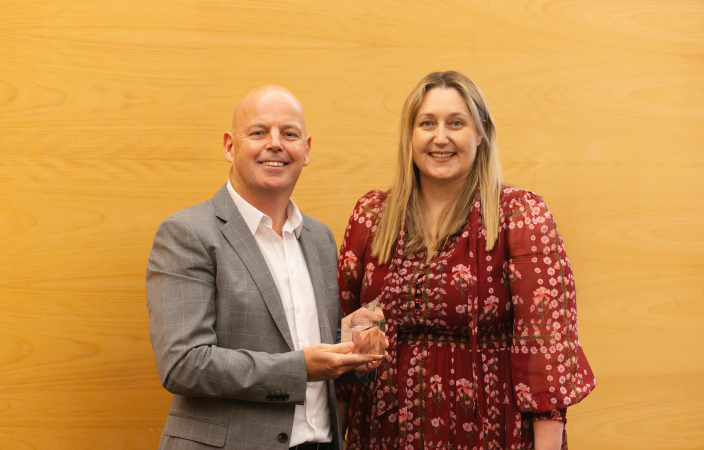 A man and woman together