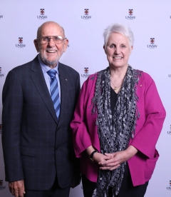 Janne McMahon OAM and Emeritus Professor Gavin Andrews